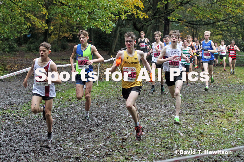 Boys under-15s, National Cross Country Relay Champs., Berry Hill Park, Mansfield.  Photo: David T. Hewitson/Sports for All Pics